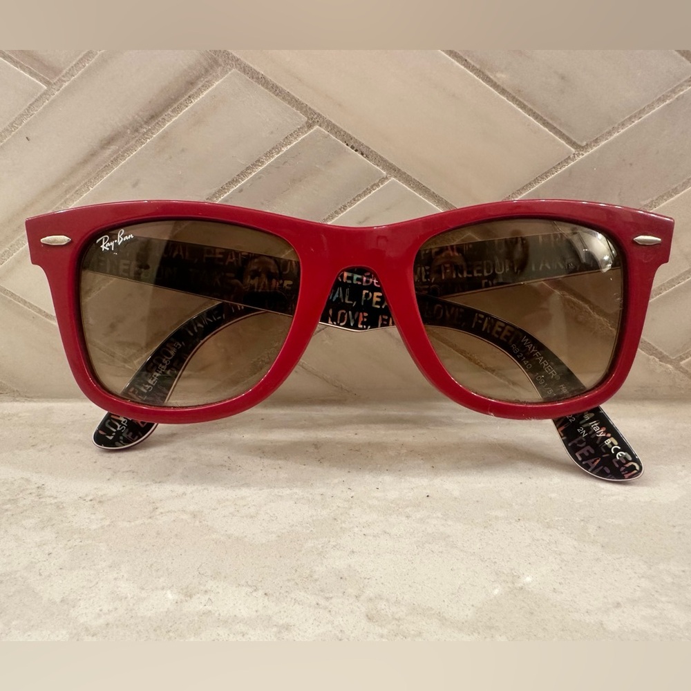Ray-Ban Wayfarer Red Sunglasses- Limited Edition Series #5- Excellent condition!